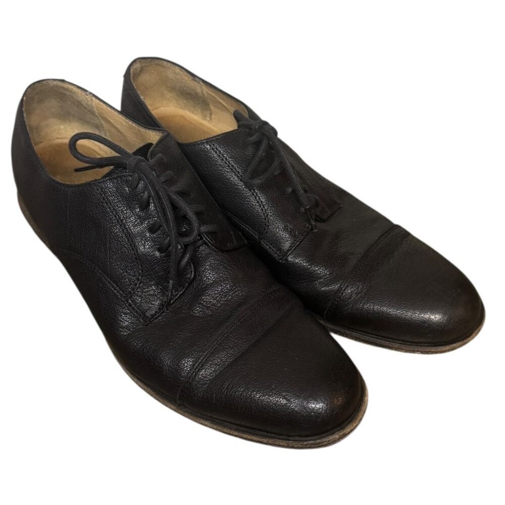 THE FRYE COMPANY Black Leather Oxford Dress Shoes SZ 10.5